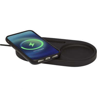 Logotrade promotional product image of: Klip 5W wireless charging desk organizer