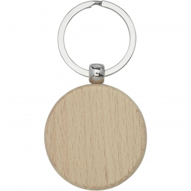 Logotrade advertising product picture of: Giovanni beech wood round keychain