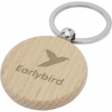 Logotrade promotional giveaway picture of: Giovanni beech wood round keychain