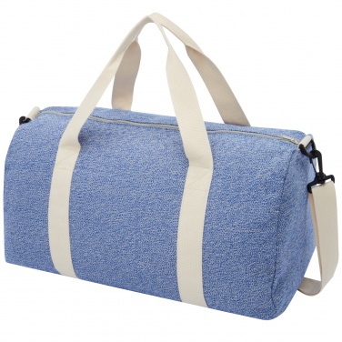 Logo trade promotional products picture of: Pheebs 450 g/m² recycled cotton and polyester duffel bag 24L