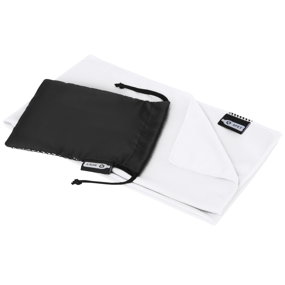 Logo trade promotional items picture of: Raquel cooling towel made from recycled PET 80x30 cm