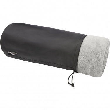 Logo trade promotional merchandise image of: Lily GRS certified RPET coral fleece blanket