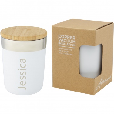 Logotrade promotional giveaway picture of: Lagan 300 ml stainless steel tumbler with bamboo lid