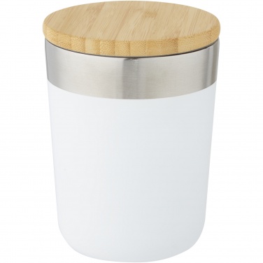 Logo trade promotional giveaway photo of: Lagan 300 ml stainless steel tumbler with bamboo lid