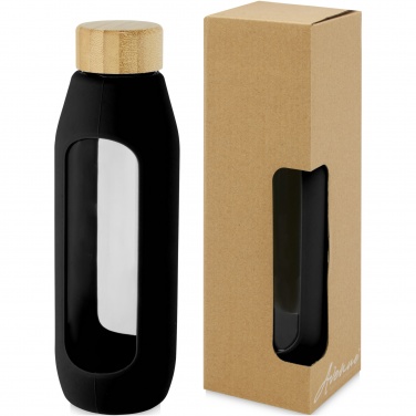 Logotrade promotional merchandise picture of: Tidan 600 ml borosilicate glass bottle with silicone grip