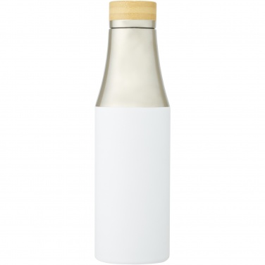 Logo trade promotional gifts picture of: Hulan 540 ml copper vacuum insulated stainless steel bottle with bamboo lid