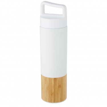 Logo trade promotional gifts image of: Torne 540 ml  stainless steel bottle with bamboo outer wall
