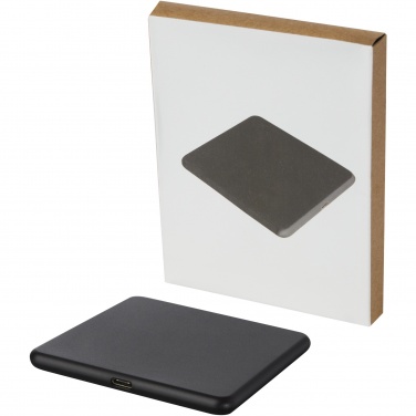 Logo trade promotional product photo of: Loop 10W recycled plastic wireless charging pad