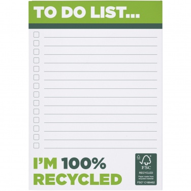 Logo trade promotional gift photo of: Desk-Mate® A6 recycled notepad