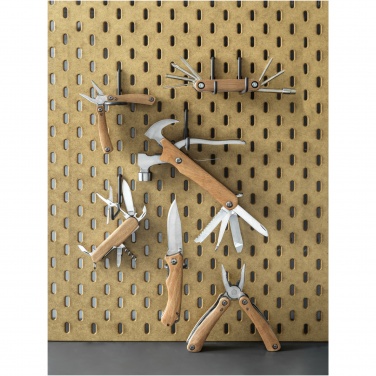Logo trade promotional gifts image of: Anderson 12-function medium wooden multi-tool