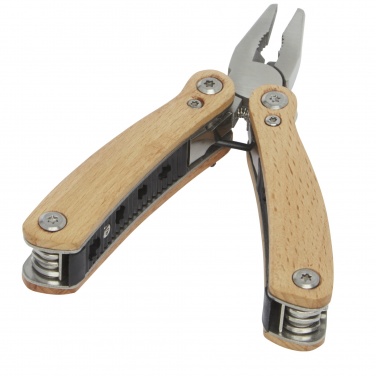 Logo trade promotional products image of: Anderson 12-function medium wooden multi-tool
