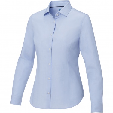 Logo trade corporate gifts image of: Cuprite long sleeve women's organic shirt