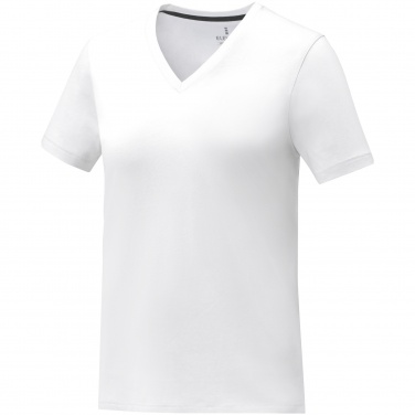 Logo trade advertising products picture of: Somoto short sleeve women's V-neck t-shirt 