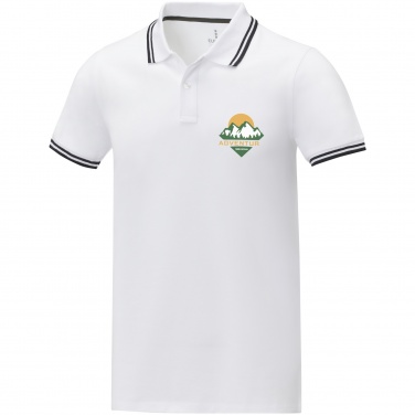 Logo trade promotional items picture of: Amarago short sleeve men's tipping polo
