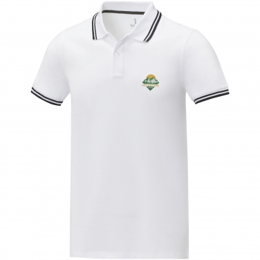 Logo trade promotional product photo of: Amarago short sleeve men's tipping polo