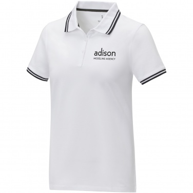 Logo trade advertising products picture of: Amarago short sleeve women's tipping polo
