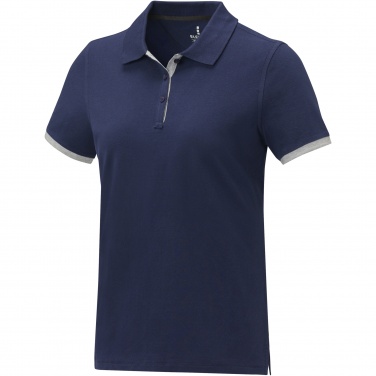 Logotrade promotional products photo of: Morgan short sleeve women's duotone polo