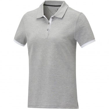 Logo trade promotional giveaways image of: Morgan short sleeve women's duotone polo