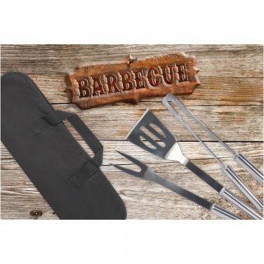 Logo trade corporate gifts image of: Barcabo BBQ 3-piece set
