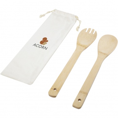 Logo trade promotional product photo of: Endiv bamboo salad spoon and fork