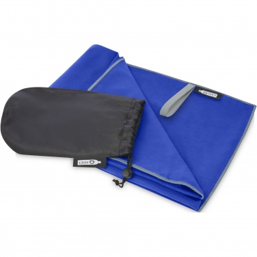 Logo trade promotional merchandise image of: Pieter recycled PET ultra lightweight and quick dry towel 130 x 80 cm