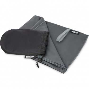 Logo trade promotional gift photo of: Pieter recycled PET ultra lightweight and quick dry towel 130 x 80 cm