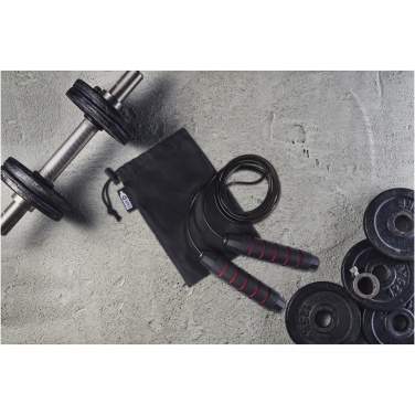 Logotrade promotional giveaway image of: Austin soft skipping rope in recycled PET pouch