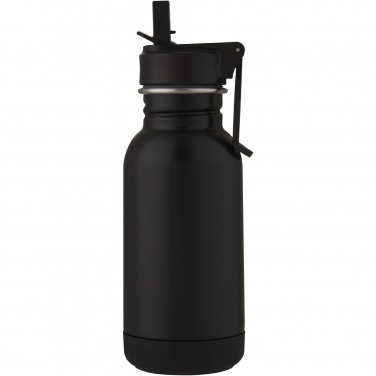 Logotrade advertising product picture of: Lina 400 ml stainless steel sport bottle with straw and loop
