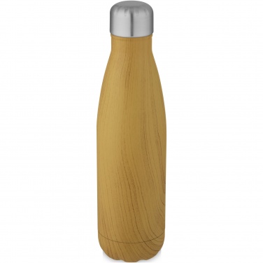 Logotrade business gift image of: Cove 500 ml vacuum insulated stainless steel bottle with wood print