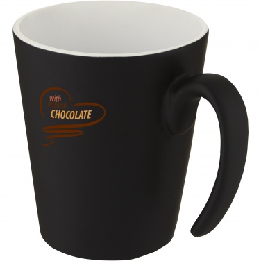 Logo trade promotional gifts image of: Oli 360 ml ceramic mug with handle