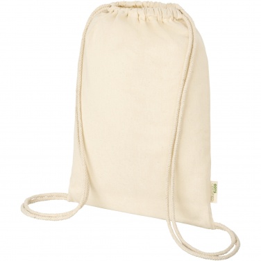 Logotrade promotional item image of: Orissa 140 g/m² organic cotton drawstring bag 5L