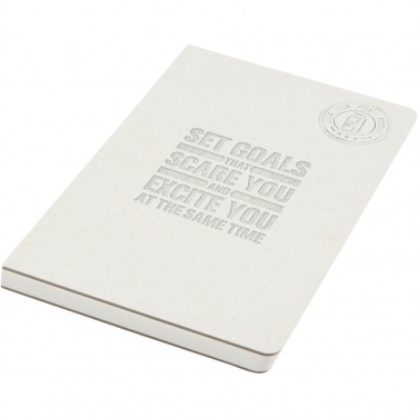 Logo trade promotional merchandise picture of: Dairy Dream A5 size reference recycled milk cartons spineless notebook
