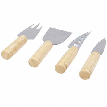Logotrade corporate gifts photo of: Cheds 4-piece bamboo cheese set