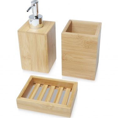 Logotrade corporate gift picture of: Hedon 3-piece bamboo bathroom set