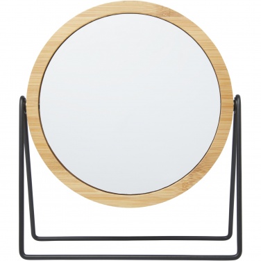 Logo trade promotional giveaways image of: Hyrra bamboo standing mirror