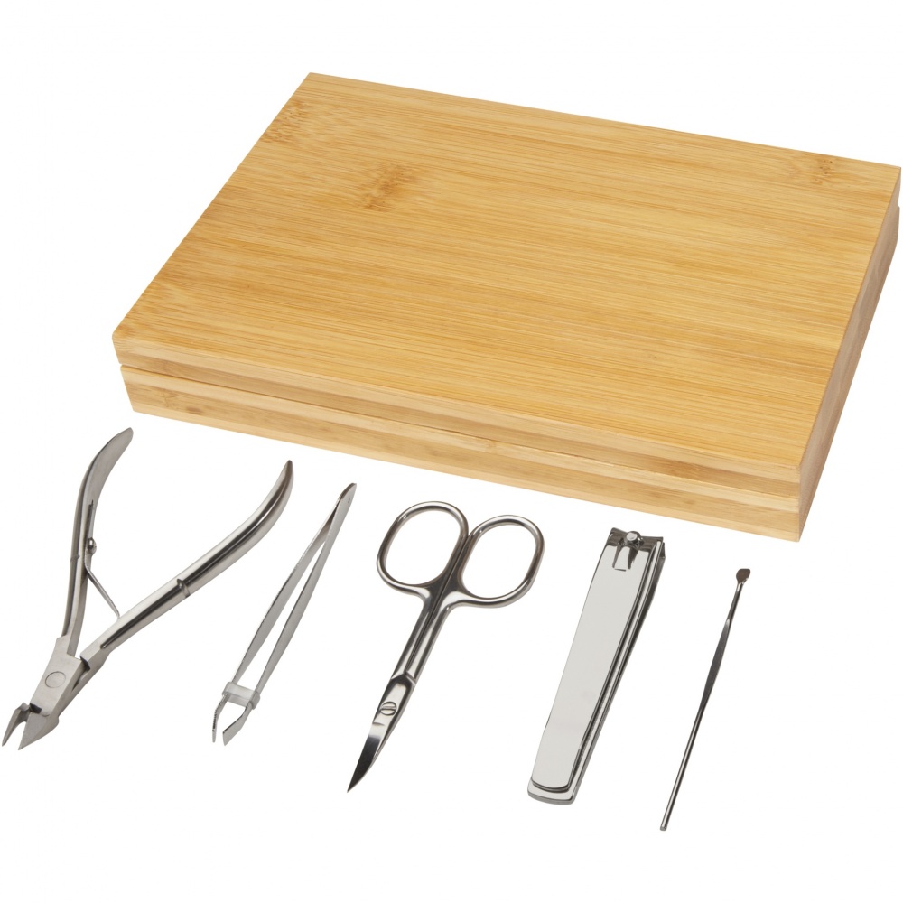 Logotrade promotional products photo of: Ladia 5-piece bamboo manicure set