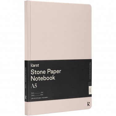 Logotrade promotional giveaway picture of: Karst® A5 stone paper hardcover notebook - lined