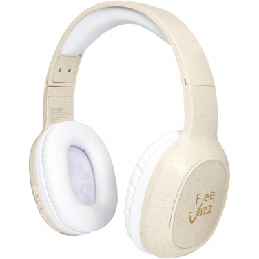 Logotrade promotional product picture of: Riff wheat straw Bluetooth® headphones with microphone