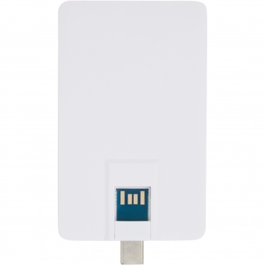 Logotrade promotional gift picture of: Duo slim 32GB USB drive with Type-C and USB-A 3.0