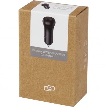 Logotrade promotional giveaway picture of: Pilot dual 55W USB-C/USB-A car charger
