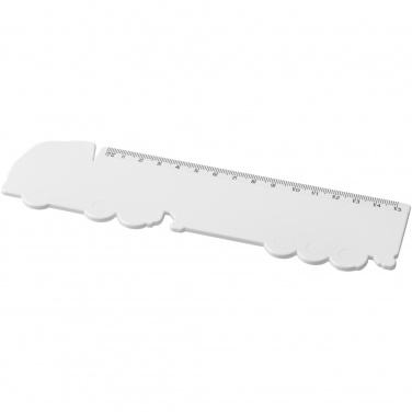 Logotrade advertising products photo of: Tait 15 cm lorry-shaped recycled plastic ruler