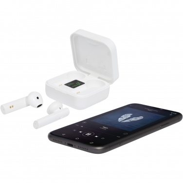 Logo trade promotional merchandise picture of: Tayo solar charging TWS earbuds 