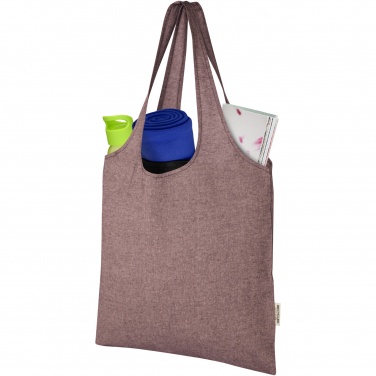 Logo trade promotional items image of: Pheebs 150 g/m² recycled cotton trendy tote bag 7L