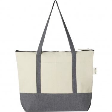 Logotrade promotional products photo of: Repose 320 g/m² recycled cotton zippered tote bag 10L