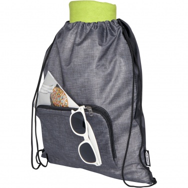 Logotrade promotional merchandise picture of: Ash recycled foldable drawstring bag 7L