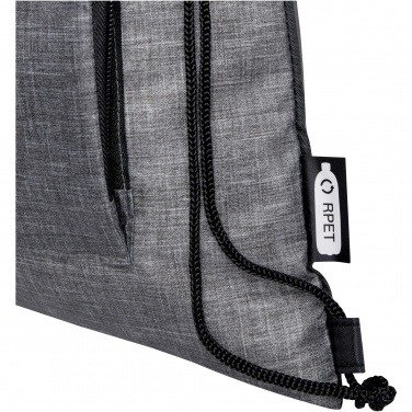 Logotrade promotional item image of: Ash recycled foldable drawstring bag 7L