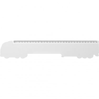 Logo trade promotional gifts image of: Tait 30cm lorry-shaped recycled plastic ruler