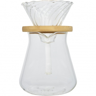 Logo trade business gifts image of: Geis 500 ml glass coffee maker