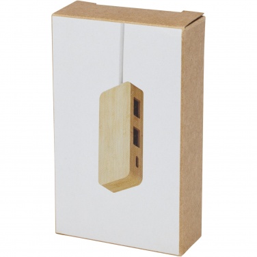 Logotrade promotional product image of: Tapas bamboo USB hub