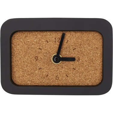 Logo trade business gifts image of: Momento wireless limestone charging desk clock
